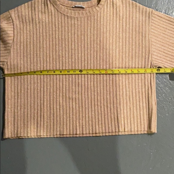 Zara Beige/Tan Ribbed Sweater - Picture 5 of 5
